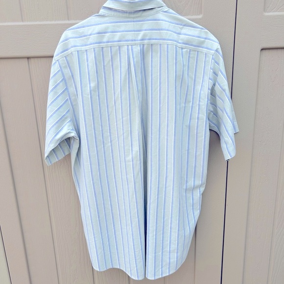L.L. Bean Striped Wrinkle Resistant Short Sleeve Shirt Size 17 - Picture 3 of 6